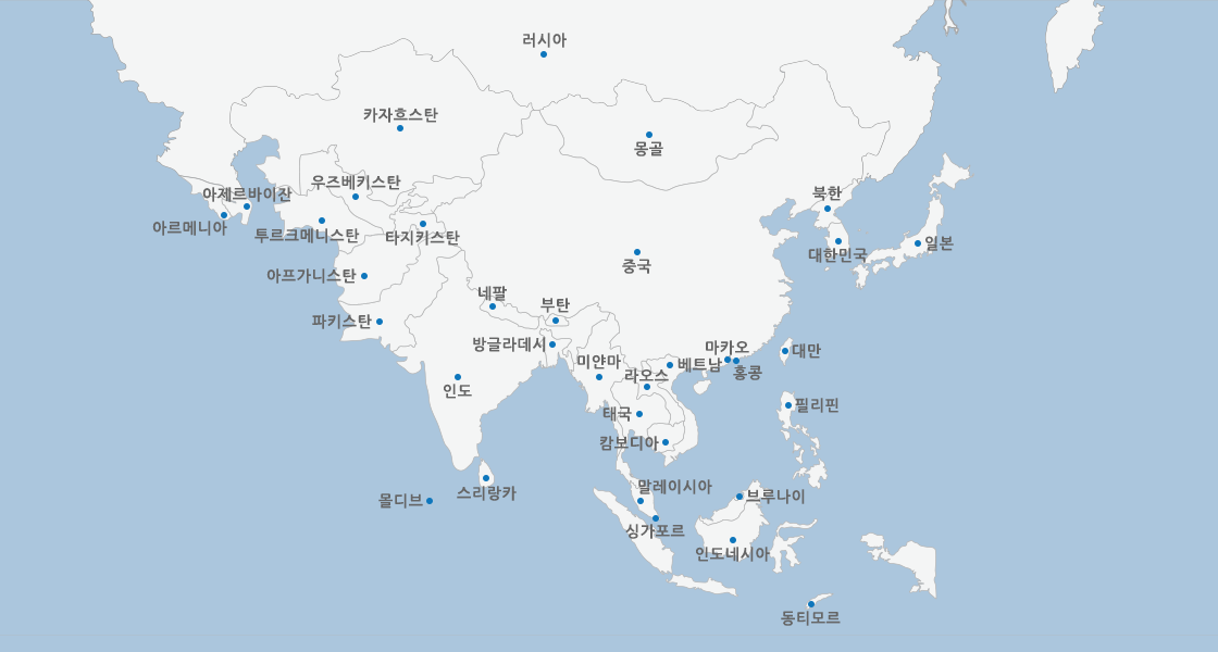 아시아지도