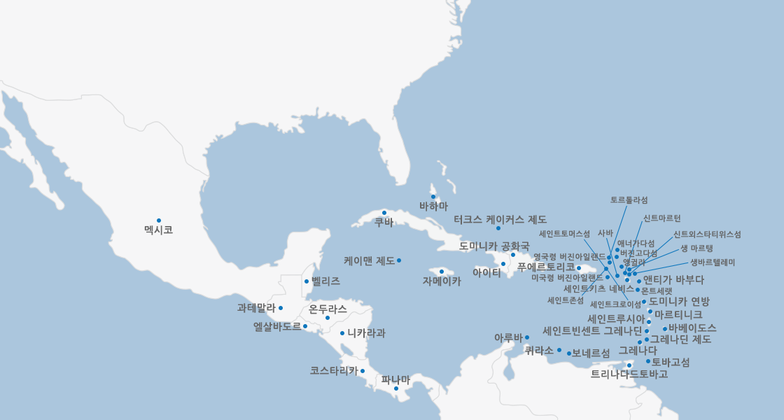 중앙아메리카지도