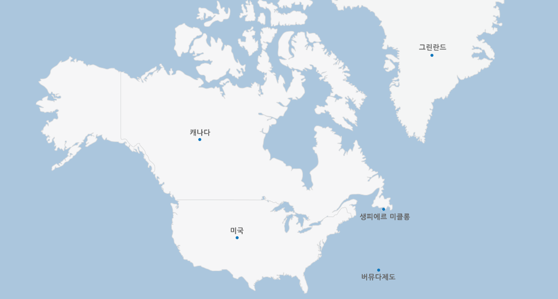 북아메리카지도